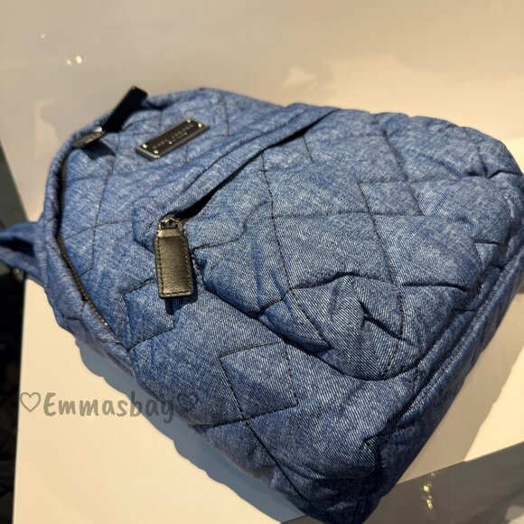 Marc Jacobs Quilted Small Backpack 4S6HBP003H02 DENIM BLUE $278 main image 5